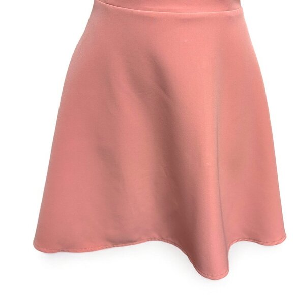 NBD Leo Salmon Polyester Blend Halter Mini Dress - Picture 6 of 8